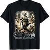 Katholisches Vater- und Arbeiter-T-Shirt des Heiligen Josef