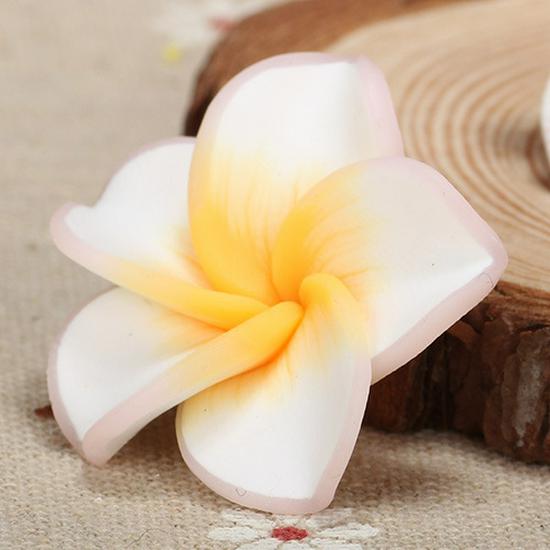 30mm Polymer Clay Floral Egg Accessories for DIY Jewelry & Hair