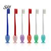 Toothbrush Holder for Glass Surface 2PCS Fish Shape with Strong Suction Cup Hygienic Soft Silicone Quick Drain Bathroom Organizer