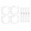 8Pcs Car Door Handle Bowl Anti-Scratch Cover Guard Protector Stickers Clear