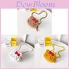 Hello Kitty Cartoon Plush Mini Crossbody Bag For Kids With Zipper Closure