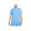 Nike Sportswear Casual Breathable Back Logo Crew Neck Short Sleeve T-Shirt Men Tops University-Blue DM6426-412