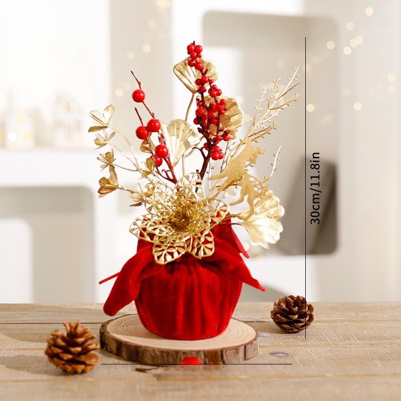Floral Diy Plastic Home Decor Insert Branches Christmas Festive Setting Supplies