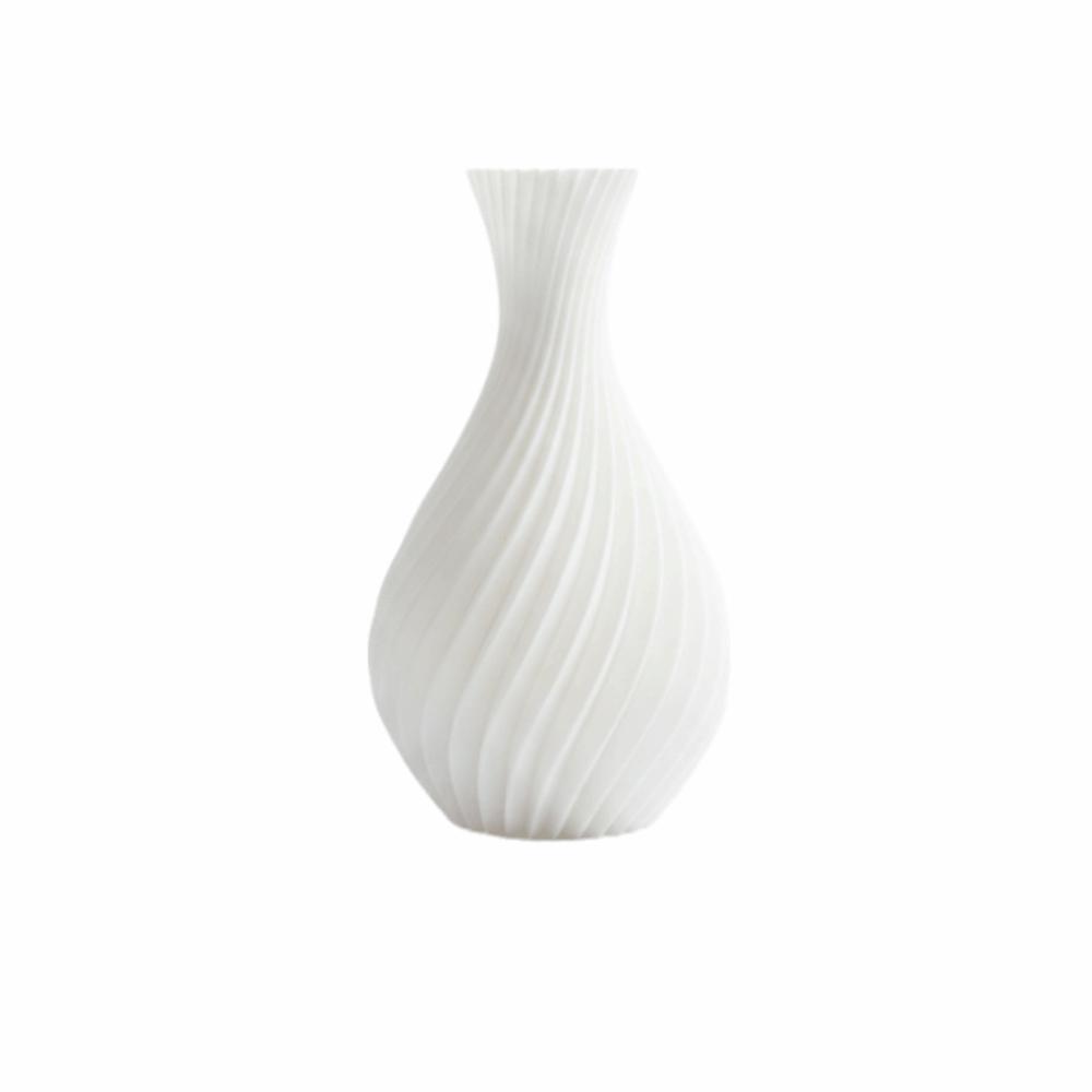 3D Printed Mini Flower Vases White Color Spiral Vase Flower Pot Decorative Vase  Desktop Decor Type A