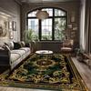 American Style Luxury Green Fluffy Soft Carpet Home Bedroom Sofa Area Rugs Non-slip Cloakroom Doorway Floor Mats Customizable