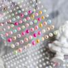2Sheets Fashion Tattoo Makeup Eyeliner Eyeshadow Eyes Makeup Face Pearls Stickers Imitation Pearls Acrylic Self Adhesive