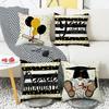 New Graduation Season Simple Printed Pillow Living Room Bedroom Home Sofa Bedside Pillow Cover Cushion Cover