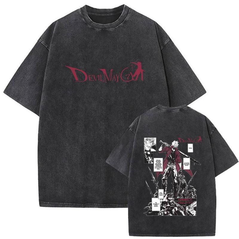 Summer Fresh Lemons Prints Washed T-Shirts Womens Cotton Oversized O-Neck Tops Street Vintage Short Sleeve Casual Woman Clothes