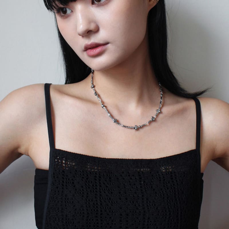 Rubati Athena Hematite Crystal Necklace