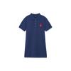 New MLB Short Sleeved Dresses Women's Blue 3FOPH0133-43NYS