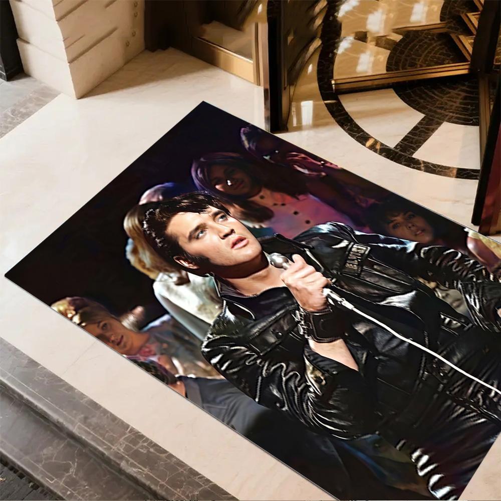 Elvis: Rock Legend Floor Mat Design for Bedrooms Balcony Entryway Decorate room Anti-slip Rug Anime Office Decor Best for Christmas
