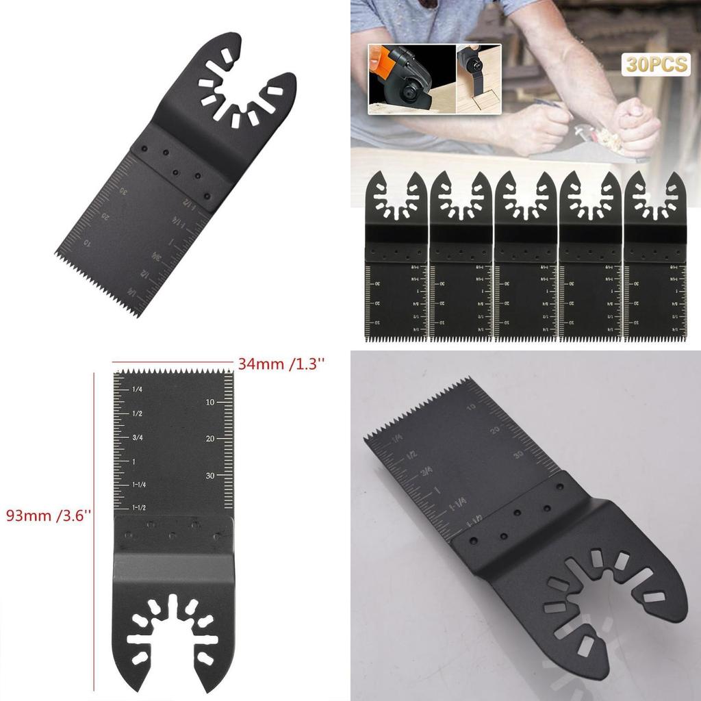 Premium 30pcs Straight Scale Oscillating Multi Tool Saw Blade Set For Fein Multimaster With High Carbon Steel Durability