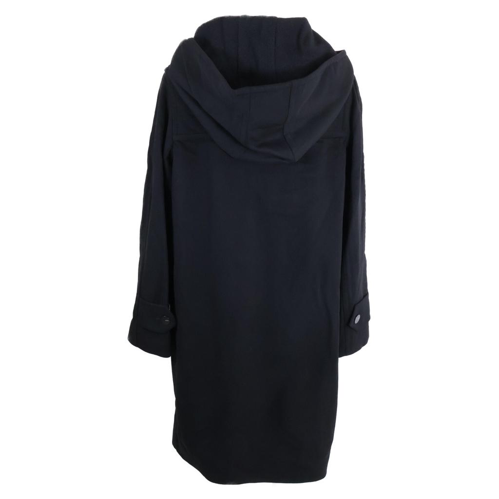 CHANEL [Domestic regular] 99A P14063W02560 Logo button wool x cashmere hoodie coat 38 blackUsed