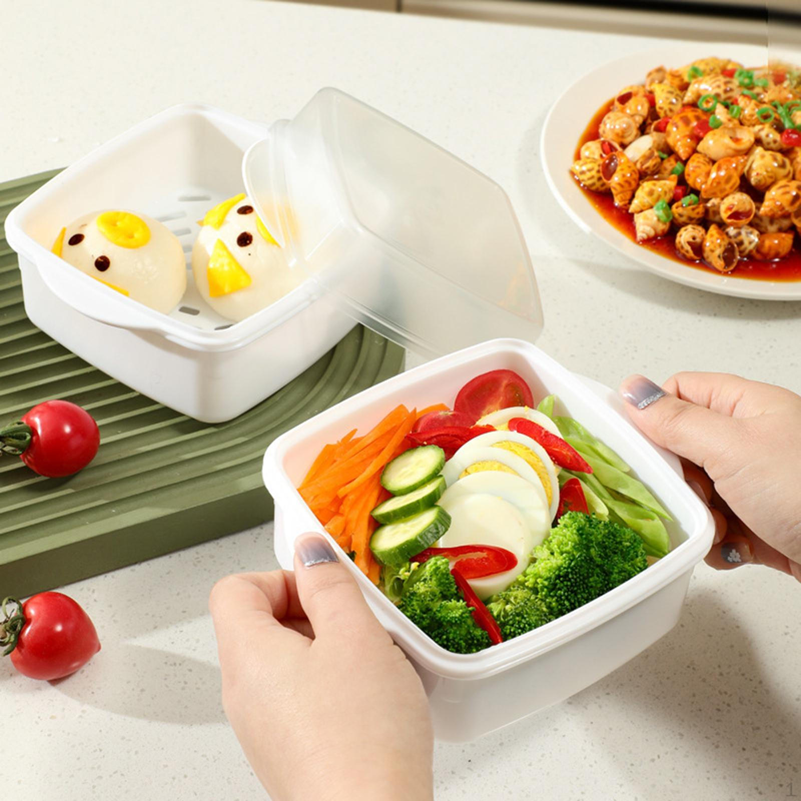 

Microwave Steamer Rice Cooker with Cover Professional Food Steamed Holder Storage