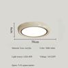 Circular Acrylic Cream Color Ceiling Lamp Nordic Modern Living Room Decoration Bedroom Atmosphere LED Ceiling Light Dimmable