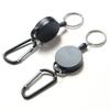Portable Anti-Lost Nylon Wire Rope Keychain Badge Reel Key Ring ID Card Holder Outdoor Sports