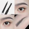 Black Gradient Double-Ended Rotating Eyebrow Pencil with Brush, Waterproof & Smudge-Proof, Beginner-Friendly Makeup.