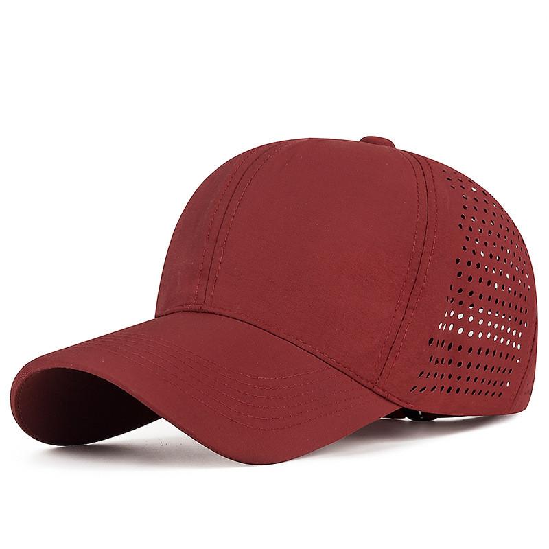 Adjustable Summer Baseball Cap With Laser Ventilation For Men And Women