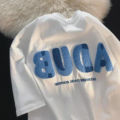 Men's 2023 Summer Trend Loose-Fit Short-Sleeve T-Shirt - Student Fashion, American Style, Large Sizes