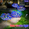 Solar Garden Lights Outdoor Waterproof Firework String Light Smart for Yard Decorative Outside LED Sparkler Lamp 8 Lighting Mode