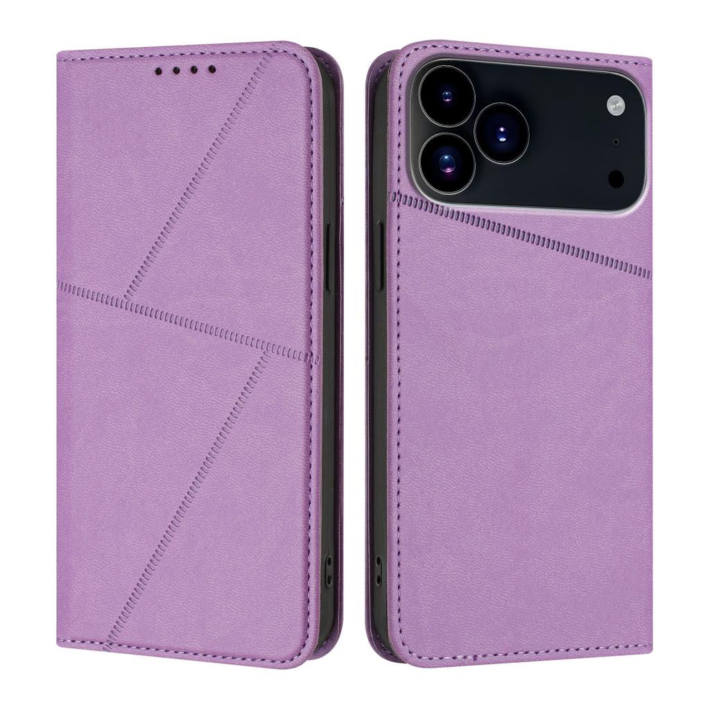 For iPhone 17 Pro Max Wallet Case Magnetic Closure Leather Flip Phone Cover with Stand