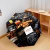 Parapluie Automatique Jack Daniel's Tennessee Whiskey - Parapluie Portable Adapté au Voyage en Plein Air Cadeau d'Anniversaire Indispensable Quotidien