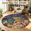 Round Rug Custom NameTeenage Mutant Ninja Turtles Pattern Non Slip Carpet Home Floor Decor