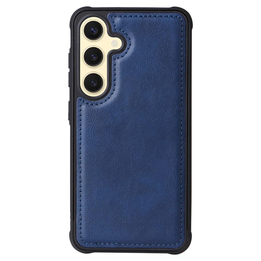 For Samsung Galaxy S25 Magnetic Leather Case Mobile Cover with Detachable Zipper Wallet Strap