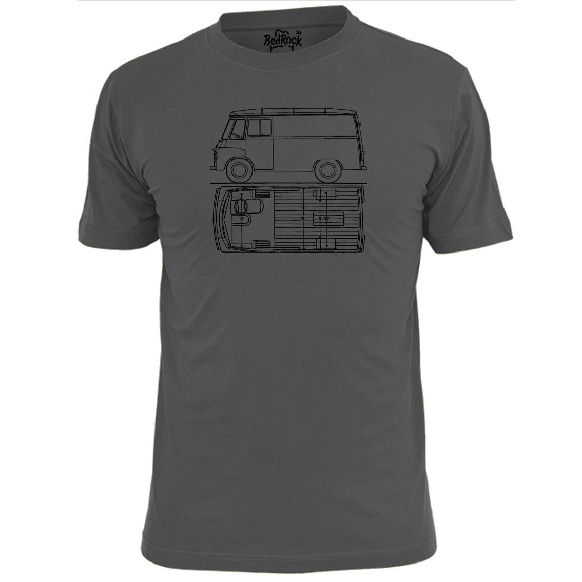 Mens Austin LD Van Blueprint T shirt Retro Motor S