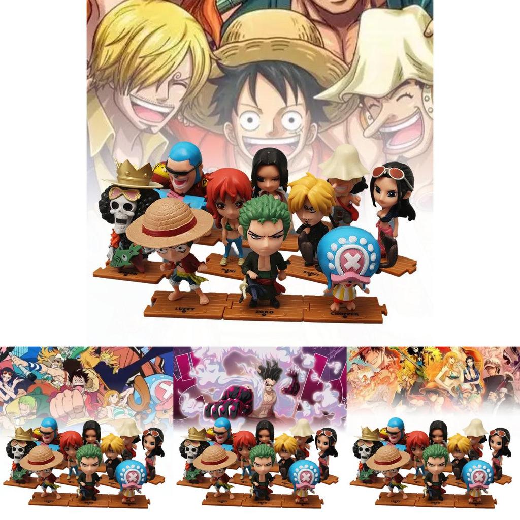 Stunning Pvc Collectible Figurines Set Featuring 10 Iconic Characters Luffy Zoro Sanji Nami