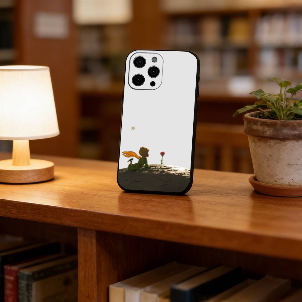 The Little Prince Phone Case For iPhone 17, 16,15,14,13,12,11 Plus,Pro Max, Others Soft Black Cover