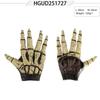 Realistic Zombie Horror Mask With Gloves Halloween Costume Party Prop Latex Makeup Accessory One Size