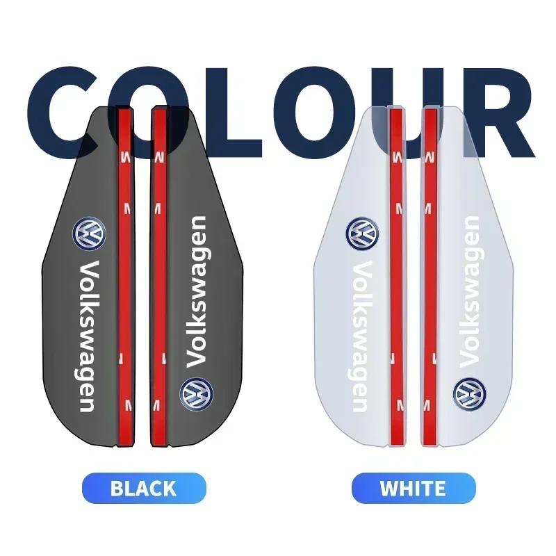 2Pcs Car Rearview Mirror Rain Eyebrow For Volkswagen VW Golf Polo Tiguan Passat B6 Jetta Touran CADDY GTI Touareg TDI Beetle MK4