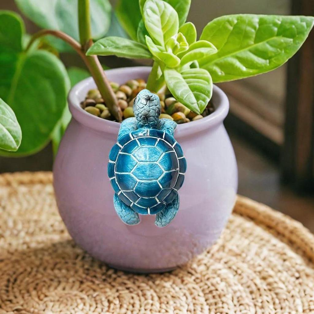 Flower Pot Holder with Sea Turtle Design for Garden Decoration