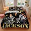 Michael Jackson Star Music Print 3Pcs Bedding Setduvet Cover With 2 Bedropillowcase Home Birthday Gift