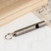 1Pcs Pure Titanium Single-Barrel Whistle With Cord Outdoor Portable Emergency Survival Camping Hiking Exploring Camping Whistle