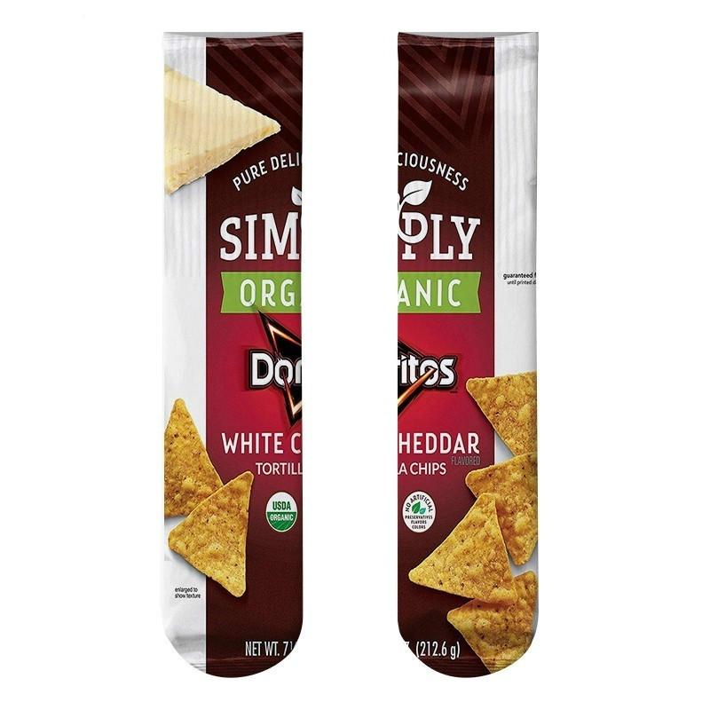 Men Women Girl Art Long Socks Funny Unisex printing Potato chips Knee High Socks Men Women Girl Art Long Socks Funny Unisex printing Potato chips Knee High Socks