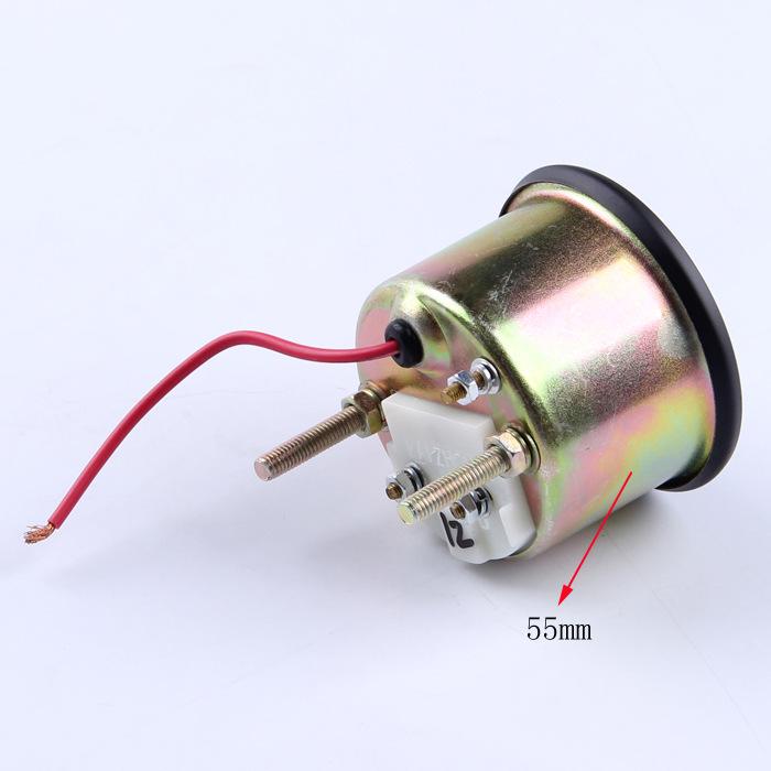 55MM 12V Oil Temp Gauge for Construction Machinery