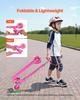 Kick Scooter for Kids Ages 3+, 2-Wheel Toddler Scooter with Light-Up Wheels, Adjustable Height Handlebar, Wide Anti-Slip Deck, Foldable Lightweight