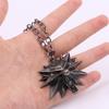 Retro Classic Fashion Pendant Witcher 3 Metal Wolf for Head Men's Animal Necklace Jewelry European American Games Jewelr