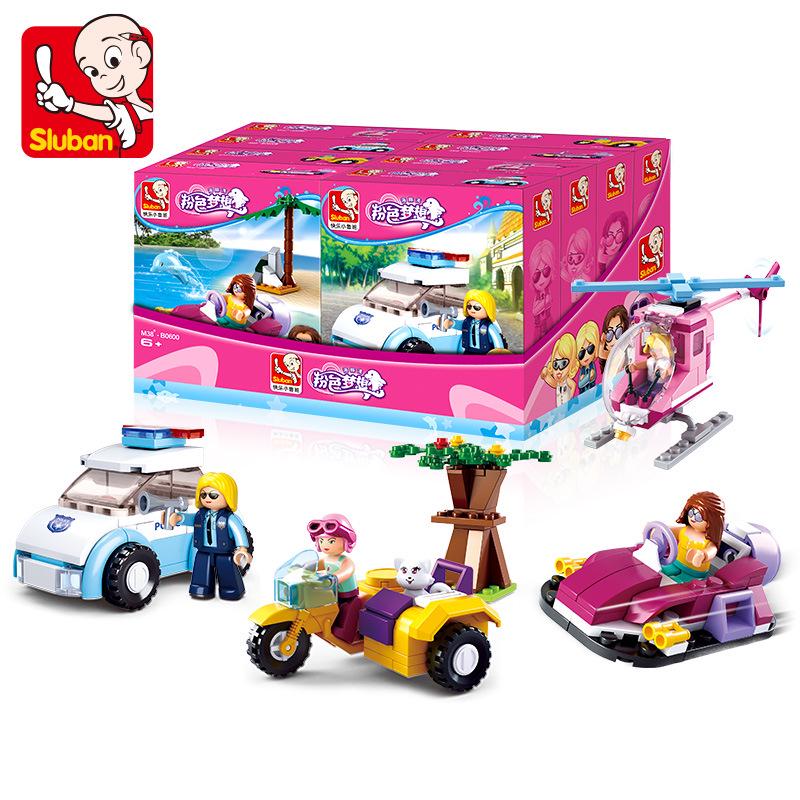 Dolphin Bay Pink Dream Girl Building Blocks - Educational Assembly Toys for Kids