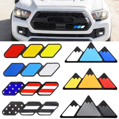 Autocolant Emblema Grilă Plasă Tricoloră pentru Toyota 4Runner, Tacoma, Tundra