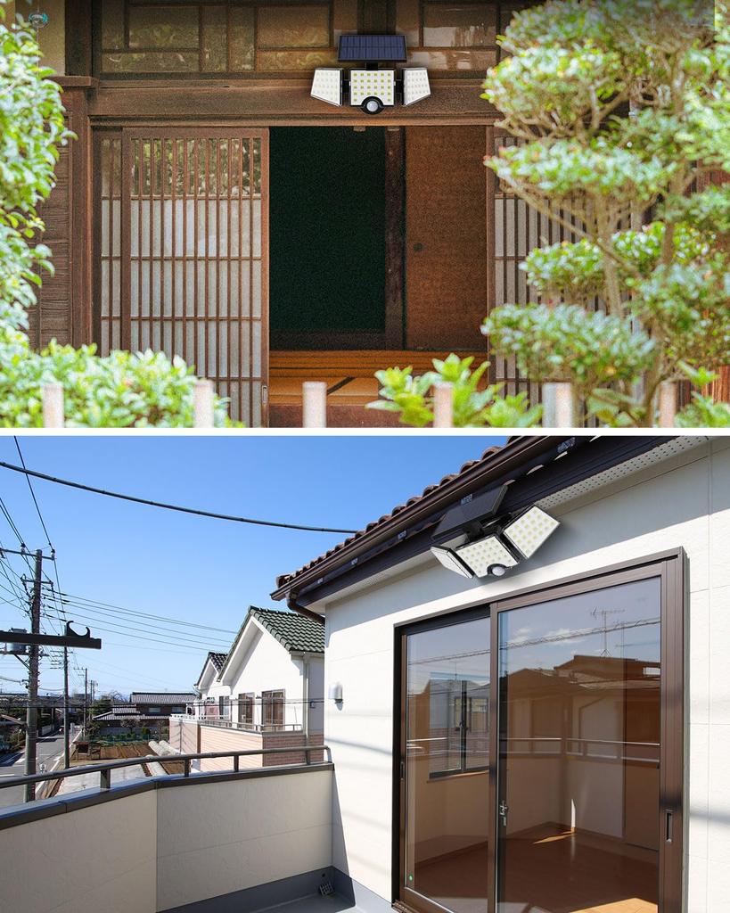 Lepro Solar Garden Security Light with Light and Motion Automatically Turns On At Automatically Charges During the and Automatically Turns Off When No