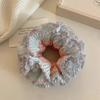 Sweet Plaid Scrunchies Multilayer Exaggerated Hair Ring Creative Large Lace Hair Tie  Lady