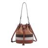 Damen Retro Colorblock Eimer Tasche - Vielseitige Umhänge- & Schultertasche für Arbeit & Pendeln (2026)