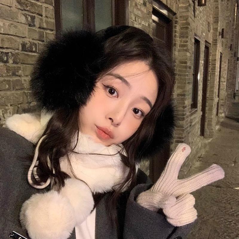 Fashion Soft Faux Fur Ear Warmer Winter Earmuffs For Women Men Solid Color Earflap Outdoor Cold Protection Ear-Muffs Ear Cover
