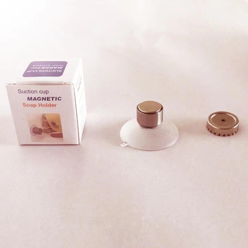 Non-drilled Hole Bathroom Magnetic Soap Holder - Bathroom Strong Magnet Wall-mounted Soap and Soap Storage Drip Tray