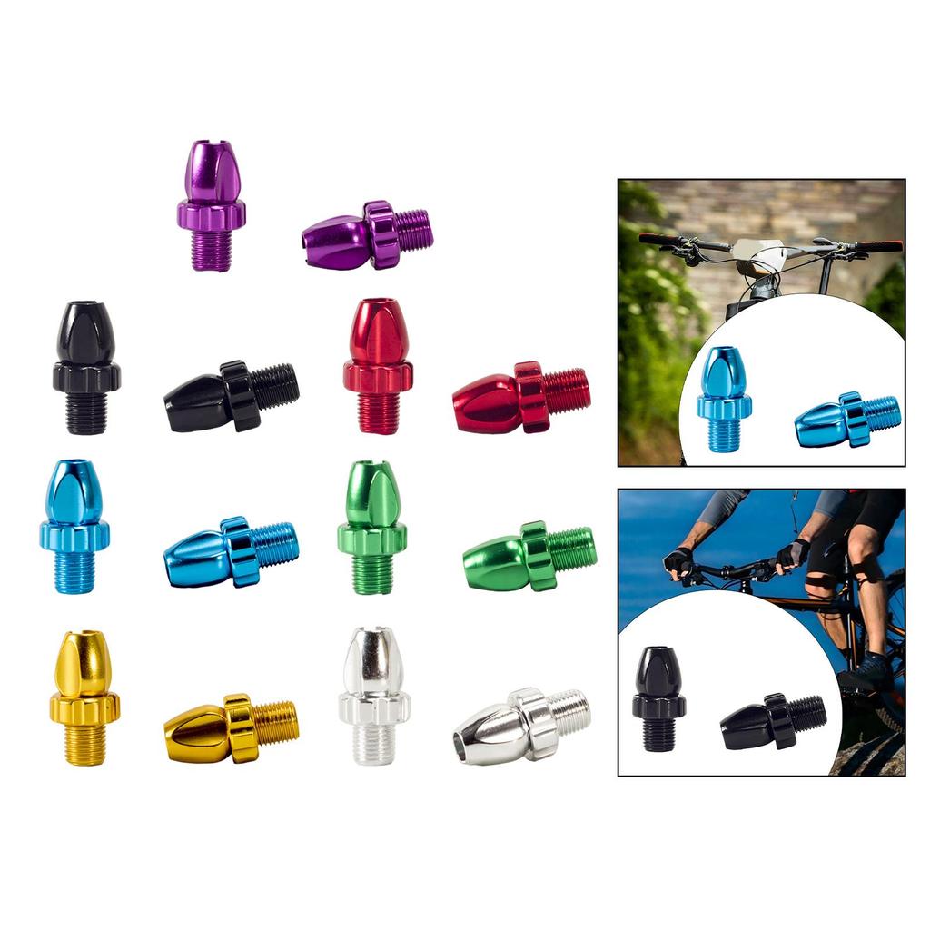 2Pcs Bike Brake Handle Screws Brake Part Lever Aluminum Alloy Equipment Bicycle Adjustable Screws for Cycling Beginner Men