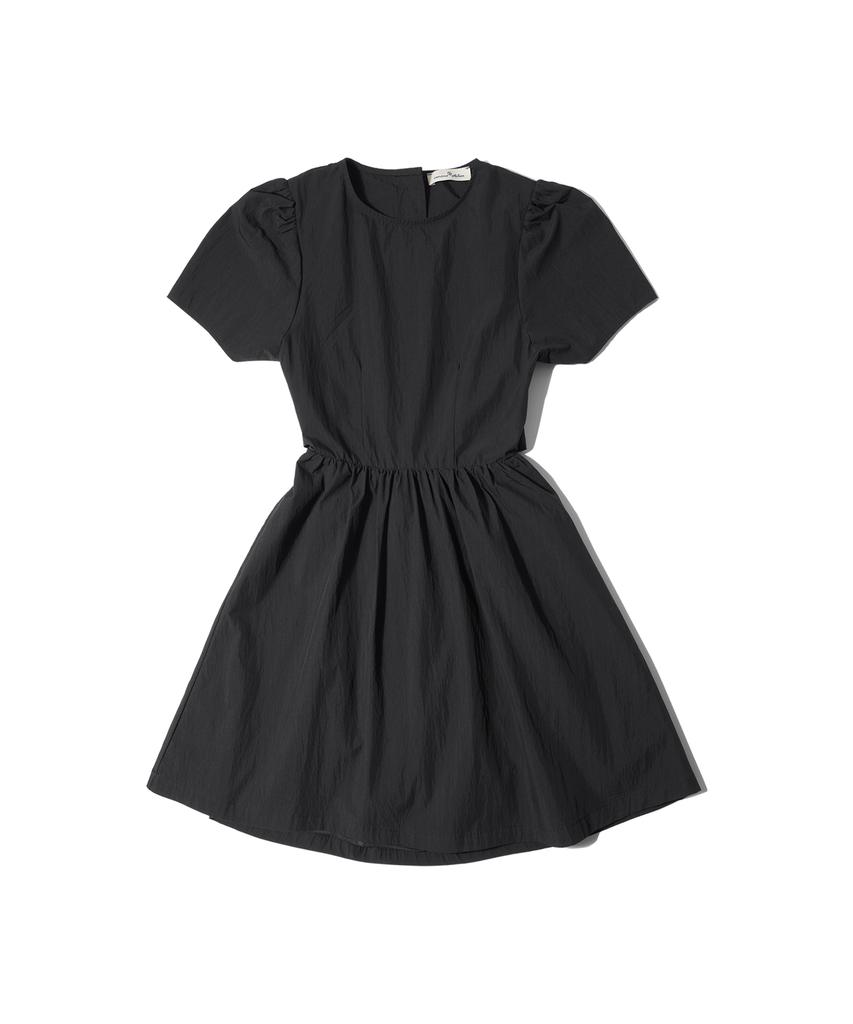 Banwonateullie A3455 Cutout Shirred Dress_Black