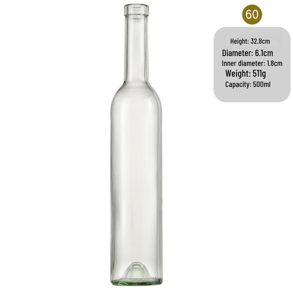 In-Stock Burgundy Green Glass Wine Bottle - Ideal for Red Wine, Liquor, Home Brewing, and Fruit Wine Storage
